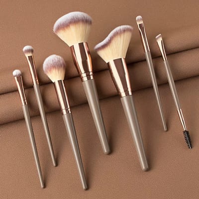 Hete Champagne Make-up Kwasten Set voor Vrouwen Cosmetische Foundation Poeder Blush Oogschaduw Make-up Kwast Schoonheidsgereedschap goud