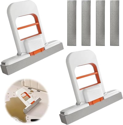 Solidchoice - Mini Vouwbare Mop voor Tafel en Keuken, Droog en Nat Gebruik