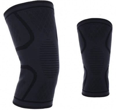 Nixnix® - Compressie Knie Brace - Maat: S/M - 1 stuk - Zwart