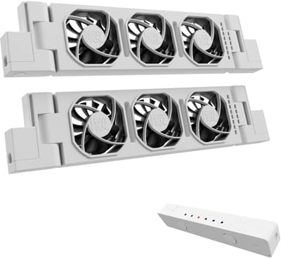 Radiator Ventilator - Verwarming Booster - Sneller Verwarmen - Verhoogt Warmteafgifte - 30x7x2.2cm - Wit