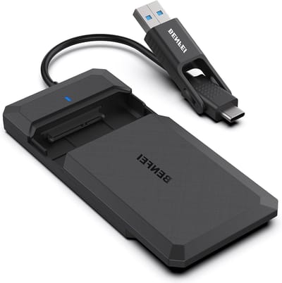 2.5 Inch SATA naar USB externe harde schijf behuizing, toolvrije installatie, compatibel met SSD en UASP SATA III