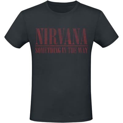 Nirvana T-shirt - Something In The Way - S tot 4XL - voor Mannen - zwart