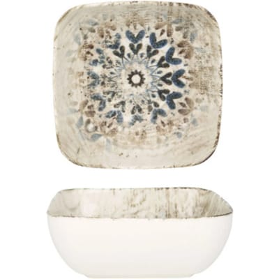Rinart Serveerschaal - Aztec - Porselein - 14 cm - set van 2