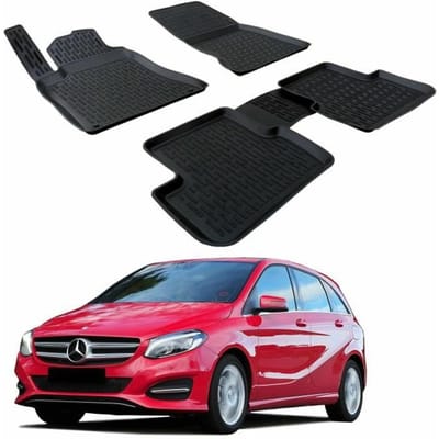 SCOUTT | 3D Premium Rubberen Vloermatten Voor Mercedes B-Klasse W246 vanaf 2011 zwart