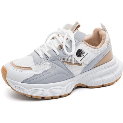 Casual Platform Dad Schoenen Dames Herfst Nieuwe Verhogende Damesschoenen Veelzijdig Ademend Sportschoenen 40 gray