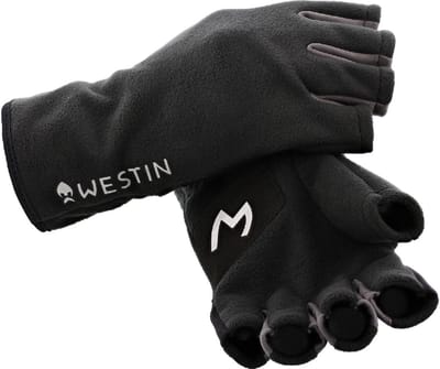 Westin Half Fleece Gloves Carbon Black Large