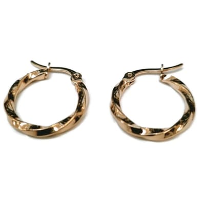 Aramat Jewels | Oorringen | Trendy Goudkleurige Stalen Oorringen | | | |2,5mm | Staal | Volwassenen | Verkleurd niet