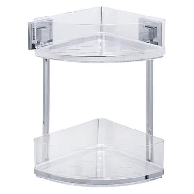 Wenko Douche- En Badrekje 28 Cm Rvs Zilver/transparant