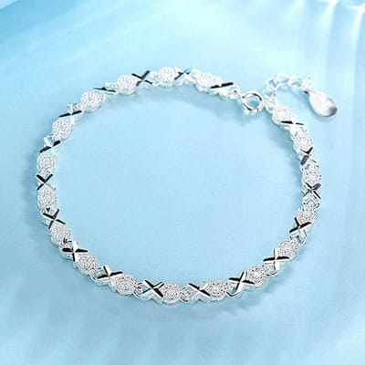 Nieuwe Mode Kruis Bedel Armband & Armband Handgemaakt Feest Sieraden Voor Vrouwen Meisjes Sl070 white