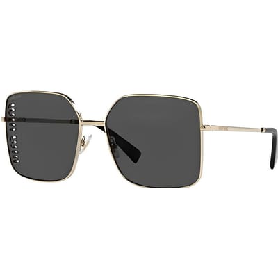 Miu Miu Casual Mode Eenvoudige Vierkante Zonnebril Dames zonnebril MU51YSZVN5S0 Default Packaging
