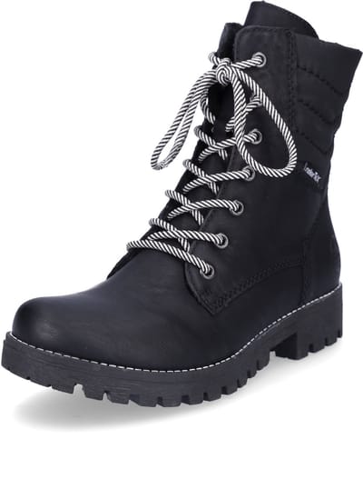 Rieker dames veterboot zwart