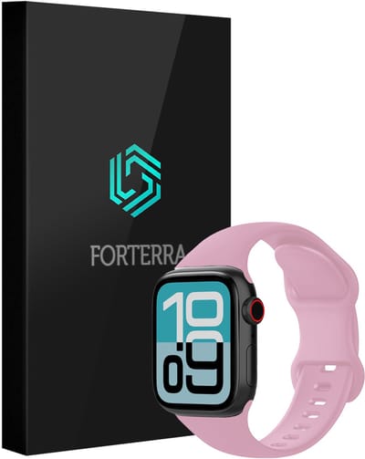 Smartwatchbandje Geschikt voor Apple Watch 1, 2, 3, 4, 5, 6, 7, 8, 9, SE - 38/40/41 mm - Verstelbaar Siliconen Bandje - Lila