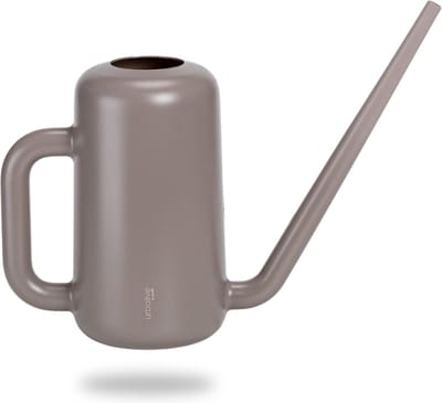Gieter Klein voor Binnenplanten, 1,8 L, Bloemengieter Gemaakt van Gerecycled Plastic, Gieter met Lange Tuit voor Gemakkelijk Water geven, Taupe