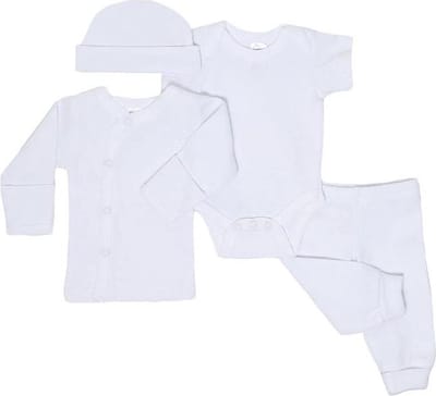 Soft Touch Babykleding Set Katoen Wit 4-delig Mt 50/56