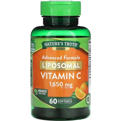 Vitamine C Liposomale, Formule Avancée, 60 Gélules Molles à Libération Rapide