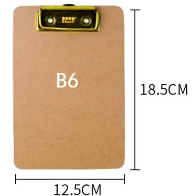 Panneau de fibres A4 Clip Écriture Papeterie Conseil 8K Clip Papier étudiant A3 Presse-papiers Fournitures de bureau Porte-papier Bureau beige
