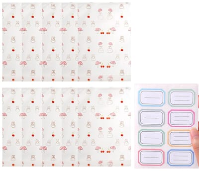 Dailygoods- Transparante Zakjes Grote Capaciteit - 10 Stuks - Hermetische Sluiting - Waterdicht - Opvouwbaar - Hygiënisch en Duurzaam - Opbergzakjes
