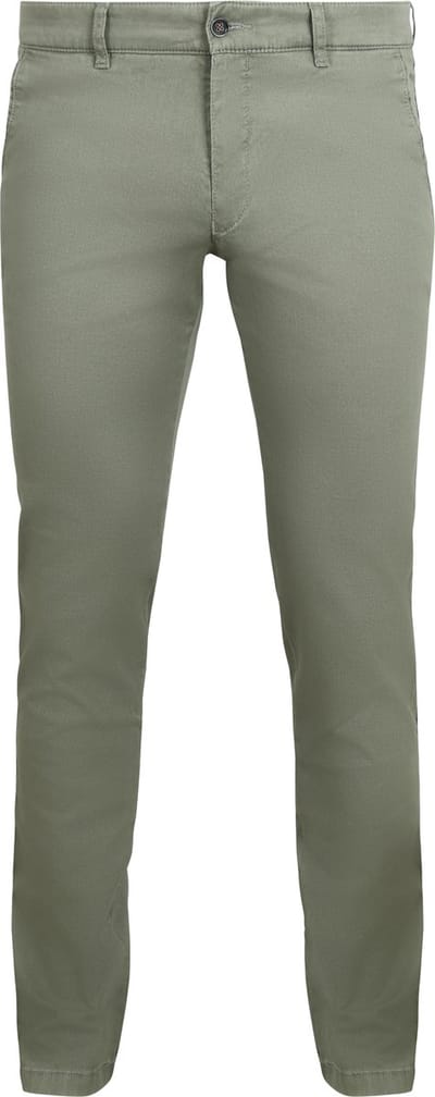 Suitable Chino broek Pico Smart Groen - Maat 46 - Heren - Mannen broeken
