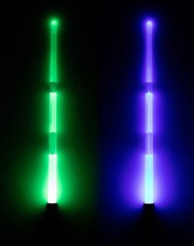 KIMU® Lightsaber Uitschuifbaar - Lichtzwaard Space Star - Licht Zwaard LED Gekleurde Lamp Stok Lampjes Gekleurd Wars Festival
