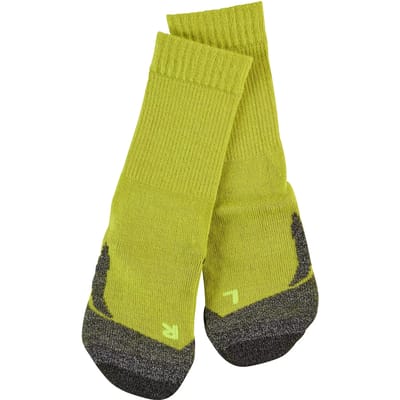 FALKE TK2 Wandelsokken anti blaren, medium padding merinowol sportsokken kinderen geel - Maat 27-30