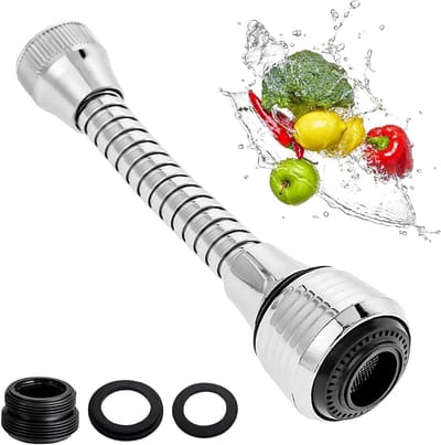 Flexibele Waterbesparende Spuitfilter Adapter met Slang voor Keuken en Badkamer Kraan - Efficiënt, Duurzaam en Gebruiksvriendelijk