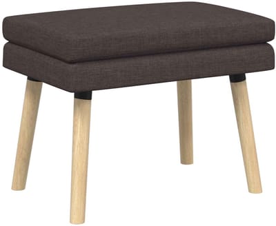 vidaXL - Dubbel-laags - bank - Donkerbruin - 60 - x - 40 - x - 46 - cm - Stof