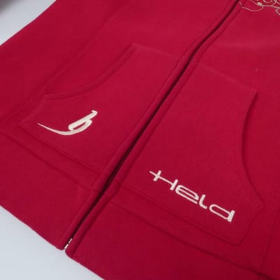 rood gehouden hooded sweatshirt met patroon maat s dame voor vrouw biker nieuw