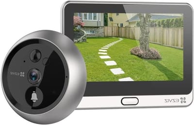 Digitale Deurcamera - Kijkgaatje Monitor - Huisbeveiliging - Ingebouwde Deurbel - 4.3 Inch Scherm - Zilver