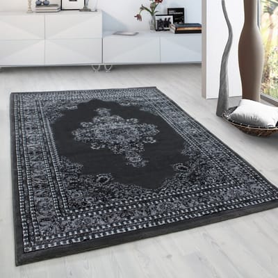 Marrakesh Neizar Oosters Vloerkleed Grijs – Laagpolig Tapijt- 160x230 CM