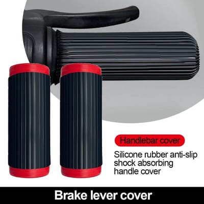 2 stuks Siliconen Motorfiets Handvathoezen Antislip Universele Stuur Griphoezen Beschermhoes Motorfiets Accessoires CN puce kleur