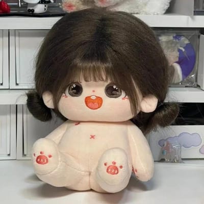 Lili Katoen Pop 20cm Idol Pluche Speelgoed Lichaam Kleding Hoge Kwaliteit Kawaii Gevuld Aanpassing Figuur Pop Cadeaus Voor Meisjes 20cm Naked Doll