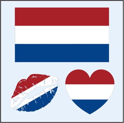 Arctic Fox ® High Quality milieubeschermingsmateriaal Nederlandse vlag neptattoo - vlag van Nederland- Carnaval- plaktattoo- tattoo sticker, Nederlandse vlag schmink, Koningsdag
