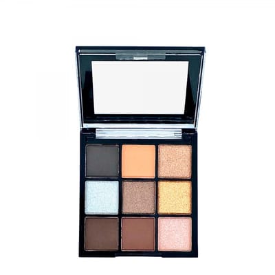 D'Donna - 24K Diamonds Bright & Matte Oogschaduw - 9 Tinten Bruin/Goud/Zilver/Nude/Zwart - 1 Palette met 13 gram inhoud