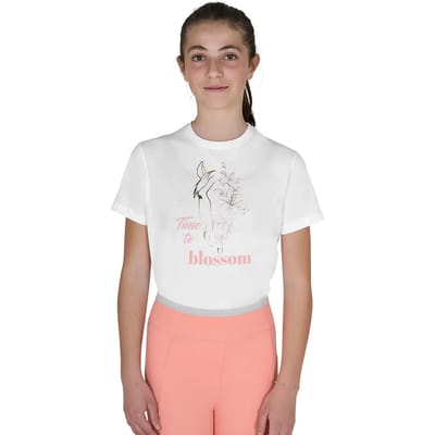 Katoenen meisjes-T-shirt Equestro Time To Blossom