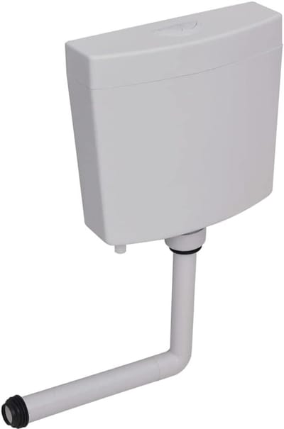 Toilet Stortbak - Sanitair Reservoir - Toilet Onderhoud - Bodem Waterinlaat - 3/6 L Dual Flush - Grijs