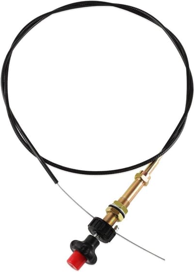 Vergrendelings Gaskabel - Controle Kabel - Motor Snelheid Regelen - Dubbel Kogelslot - 3 Meter - Zwart