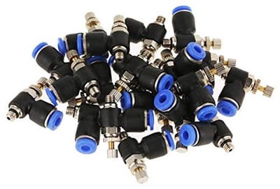 Pneumatische Snelkoppeling 20 Stuks OD 4mm M5 Lucht Ventiel Connector