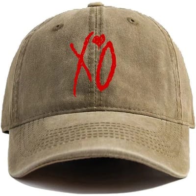 XO The Weeknd Baseballpet Verweerde Petten Pet Mannen Retro Buiten Zomer Verstelbaar Papa Hoed Mode (as the picture,Adjustable) gray