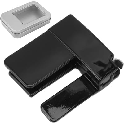 Clip de Rétractation de Taille de Pantalon Boucle Durable Multifonctionnelle Clip de Ceinture pour la Vie Quotidienne Noir noir