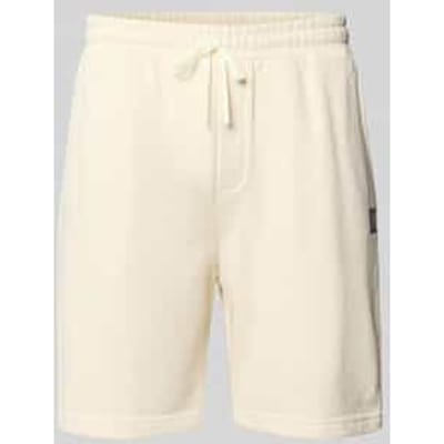 Korte broek met labelbadge en elastische band