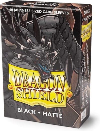 Dragon Shield Card Sleeves: Japanese Matte Black (59x86mm) - 60 stuks