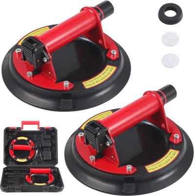 2 Stuks Zuignappen voor Glas en Tegels - Super Sterke Vacuümzuiger tot 350 lbs