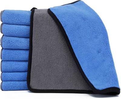 Absorberende Handdoek - Handdoek voor de hond - Huisdieren - Honden - Katten - Badhanddoek - Nano Fiber - Sneldrogend - Zwemmen - Auto - Blauw - Grijs - 30 x 60cm