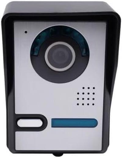 Video Deurintercom Systeem - Bel met Camera - Huisbeveiliging Thuis - 7 Inch Kleurenscherm - 2 Familiehuis - Zilver