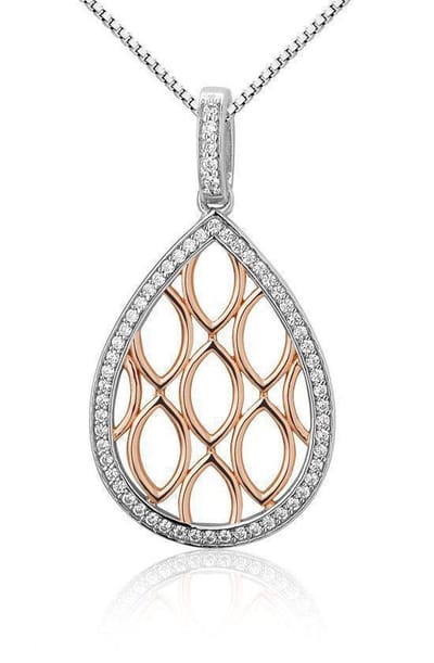 Montebello Ketting Manfreda - 925 Zilver Gerhodineerd - 18x34mm - 45cm