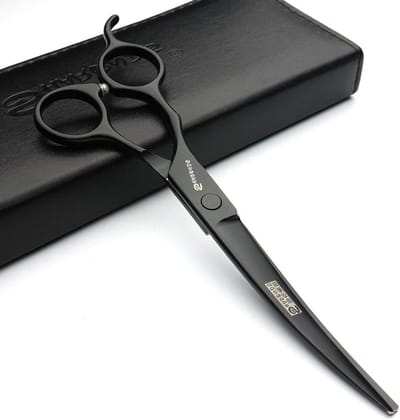Professionele 7 inch Haar Knip- en Uitdunschaar voor Kappers - Zwart, Perfect voor Precisie en Stijl
