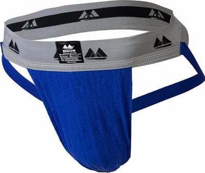 MM Sports Original Edition Swimmer/Jogger Jockstrap 2 inch Blue - MAAT L - Heren Ondergoed - Jockstrap voor Man - Mannen Jock