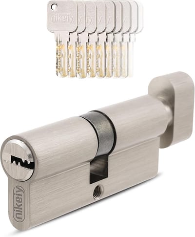 Knopcilinder 35/35 set met 5 sleutels - 70 mm deurslot cilinderslot