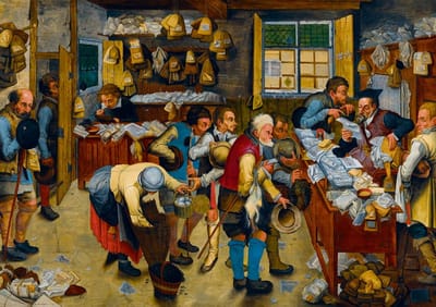 Bluebird Puzzle kunst puzzel Pieter Brueghel the Younger The Tax-collector's Office 1000 stukjes.