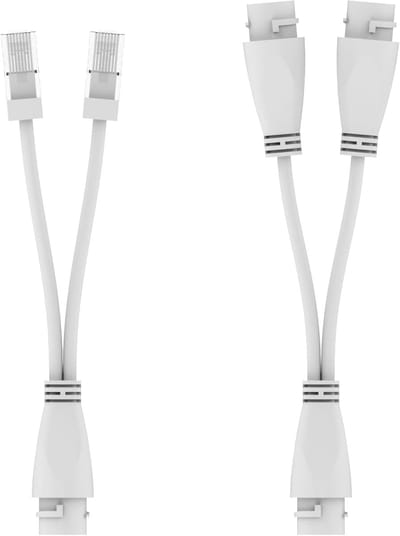 PoE Combiner Splitter - Netwerk Verdeler - Camera Installatie - Twee Camera's Eén Kabel - 300 Feet Bereik - Wit